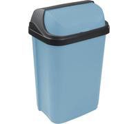 keeeper Poubelle avec couvercle à roulettes 25 l, 34 x 26 x 54 cm, Rasmus, Bleu (Nordic Blue)