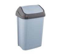 keeeper Poubelle avec couvercle basculant, 25 l, 33,5 x 25,5 x 53,5 cm, Swantje, Bleu (Nordic Blue)
