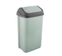 keeeper Poubelle avec couvercle basculant, 50 l, 38,5 x 29 x 66 cm, Swantje, Vert (Nordic Green)