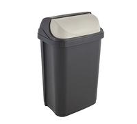 keeeper Poubelle roll-top Okt 2053711 plastique 25 L graphite/crème