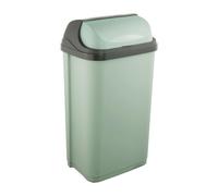 keeeper Poubelle avec couvercle pivotant, 50 l, 39 x 29,5 x 67,5 cm, Rasmus, Vert (Nordic Green)