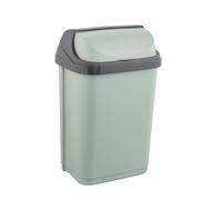 keeeper poubelle avec couvercle roulant, 10 l, 25,5 x 19 x 39 cm, Rasmus, Vert (Nordic Green)