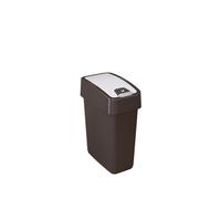 keeeper poubelle "magne" 10 litres anthracite / blanc