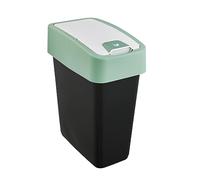 keeeper Poubelle rectangulaire à couvercle basculant 10 L Vert