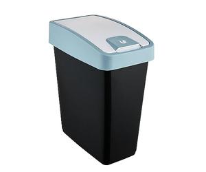 keeeper Poubelle Premium avec Couvercle Basculant, Soft Touch, 25 L, Magne, Nordic Blue