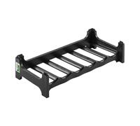 keeeper Range-Bouteilles, Rangement jusqu'à 6 Bouteilles, Plastique Robuste (PP), 60 x 28 x 14 cm, Noir