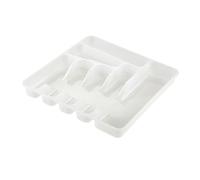 keeeper Range-Couverts à 7 Compartiments, Insert de Tiroir, 39,5 x 37 x 5 cm, Pablo, Transparent