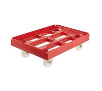 keeeper Seau Erik – 10 L, rond, plastique robuste (PP), anse en métal – Rouge/Graphite