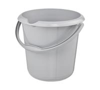 keeeper Seau Mika Eco - Bec verseur & graduation intégrée - 10 L, Gris (Eco Stone Grey)