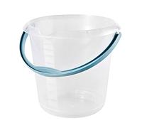 keeeper Seau avec Graduation Intégrée et Poignée Ergonomique, 10 L, Mika, Transparent nature