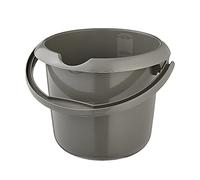 keeeper Seau avec Graduation Intégrée et Poignée Ergonomique, 5 L, Mika Eco Line, Eco Gris