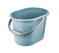 keeeper Seau de Nettoyage avec Anse Ergonomique, Poignées Encastrées et Bec Verseur, Ovale, 13 L, Thies, Nordic Blue