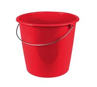 keeeper Seau de Nettoyage Erik Avec Anse en Métal, 10 L, Polypropylène, 28,5 x 28,5 x 26 cm, Rouge