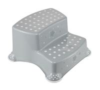 keeeper Stars Tabouret Marchepied à Deux Marches, de 3 à 14 Ans, Antidérapant, Igor, Gris