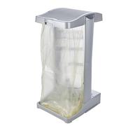 keeeper Support pour sacs poubelles Ole – compartiment de rangement intégré – 60–120 L – Argent
