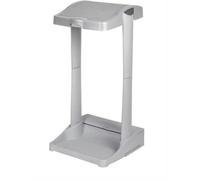 keeeper Support à Sacs Poubelles avec Compartiment de Rangement Intégré, 60-120 L, Ole, Argent