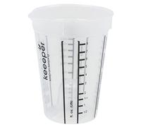 keeeper Verre doseur Mario 250 ml, graduation pratique, pour petites quantités, transparent/noir