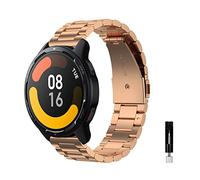 KeeFos 22MM Bracelet de Silicone pour Huawei Watch GT6 Pro 46mm/GT6 46mm/GT5 Pro/GT5/GT4/GT3(46 mm), Bracelet pour Huawei Watch Ultimate 2/4Pro 48mm/5/4/3Pro(46 mm) - Or Rose