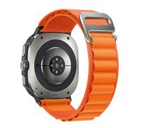 KeeFos Alpine Loop Bracelet Bracelet Compatible avec Samsung Galaxy Watch Ultra 47mm 2025, Homme Femme Nylon Titanium G-Hook Bracelets Compatible avec Samsung Galaxy Watch Ultra 47mm 2024 - Orange
