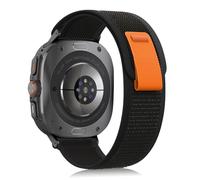 KeeFos Trail Loop Bracelet Compatible avec Samsung Galaxy Watch Ultra 47mm 2025, Homme Femme Nylon Sport Bracelet de Remplacement Compatible avec Samsung Galaxy Watch Ultra 47mm 2024 - Noir