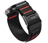 KEEGOP Bracelet de sport en nylon compatible avec Apple Watch 49 mm, 45 mm, 44 mm, 42 mm, bracelet tactique robuste en paracorde pour Ultra 2/Ultra Series 10 9 8 7 6 avec fermoir magnétique pour homme