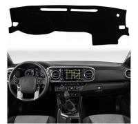 KEEGTBOX Dash Mat Cover Custom Interior Center Console Compatible with Toyota Tacoma 2016 2017 2018 2019 2020 2021 2022 Dashboard Mat Cover Accessories (Black Rim)