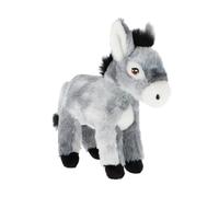 Keel Toys KEELECO - Peluche 100% recyclée - Jouet écologique pour Enfant - Peluche Ane 20cm - SE2803, Gris