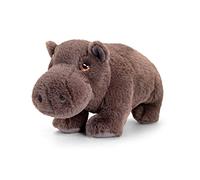 Keel Toys KEELECO - Peluche 100% recyclée - Jouet écologique pour Enfant - Peluche Hippopotame 30cm - SE1045, Gris