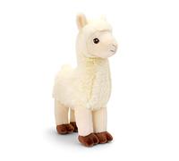 Keel Toys KEELECO - Peluche 100% recyclée - Jouet écologique pour Enfant - Peluche Lama 25cm - SE1055, Crème