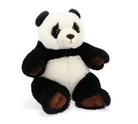 Keel Toys KEELECO - Peluche 100% recyclée - Jouet écologique pour Enfant - Peluche Panda 20cm - SE2118, Noir et Blanc
