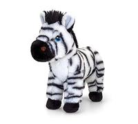 Keel Toys KEELECO - Peluche 100% recyclée - Jouet écologique pour Enfant - Peluche Zèbre 20cm - SE1037, Noir, Blanc