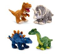Keel Toys Keeleco SE6580 Dinosaures Keeleco 100 % recyclés 100 % câlinables assortis fournis au hasard