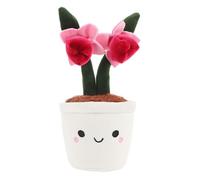 Keel Toys Peluche orchidée rose en pot 18 cm