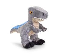 KEELECO - Peluche 100% recyclée - Jouet écologique pour Enfant - Dinosaure Vélociraptor 26cm - SE1481
