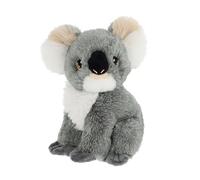 KEELECO - Peluche Koala 18cm - Doudou Doux et Écologique pour Bébé et Enfant - 100% Matières Recy s - Jouet Durable et Lavable - Cadeau Naissance ou Anniversaire - Animal en Peluche Gris