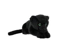 KEELECO - Peluche Panthère Noire 35cm - Doudou Grand Format Doux - 100% Matières Recy s - Jouet Durable et Lavable - Cadeau Enfant - Peluche Animale Sauvage Noire