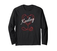 Keeley A Nurse Gift Cute Doctor Designer Personalized Nurse Manche Longue