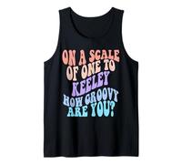 Keeley Cute Retro Girls Groovy Keeley Personalized Name Débardeur