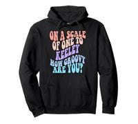 Keeley Cute Retro Girls Groovy Keeley Personalized Name Sweat à Capuche