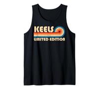 KEELS Surname Retro Vintage 80s 90s Birthday Reunion Débardeur