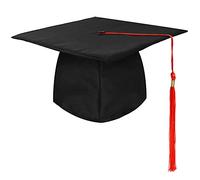 KEELYY Chapeau de Diplome Toque Diplome Unisexe, Chapeau d'étudiant Réglable, Graduation Cap pour Remise de Diplôme Université Lycée