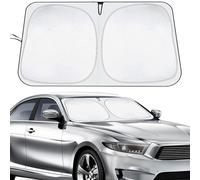 KEELYY Pare Soleil Voiture Pare Brise Avant, 140 x 70 cm, Protection Solaire Voiture, Pliable, Pour l'été