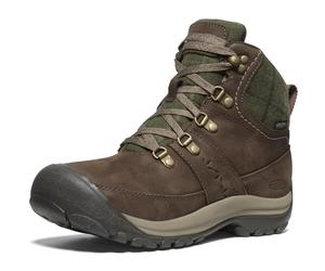 KEEN Bottes de randonnée imperméables Kaci 3 Winter Mid pour femme, Carreaux vert foncé, 38 EU