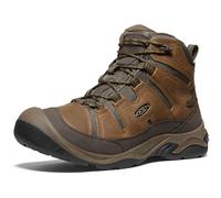 KEEN Homme Circadia Mid Waterproof Botte de randonnée, Bison/Brindle, 45 EU