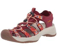KEEN Femme Astoria West Sandalen, Orange Wave/Red, 38 EU