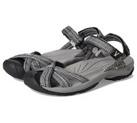 Keen Femme Bali Strap Closed Toe Breathable Adjustable Comfortable Quick Dry Sandales, Alliage/Noir, 38.5 EU
