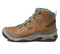 KEEN Femme Circadia Mid Waterproof Botte de randonnée, Toasted Coconut/North Atlantic, 38.5 EU