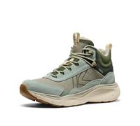 KEEN Femme Leiki Leather Mid WP Chaussures, Iceberg Green-Bronze Green, 40.5
