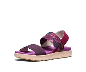 KEEN Femme Sangle arrière Elle Sandales compensées, Beaujolais Prune Parfait, 40.5 EU