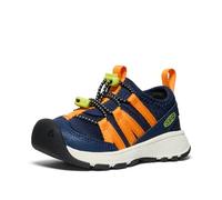 KEEN Kids Motozoa Comfortable Easy On Breathable Lightweight Athletic Sneakers, Naval Academy/Bright Marigold, 5 US Unisex Toddler